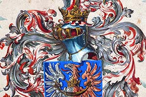 Digitální výřez ze starého pergamenu - místo původu: soukromá sbírka, zámek Rychnov nad Kněžnou